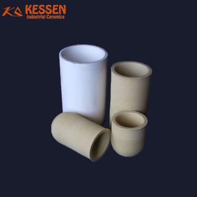 Magnesia ceramic crucible for medium frequency induction furnace